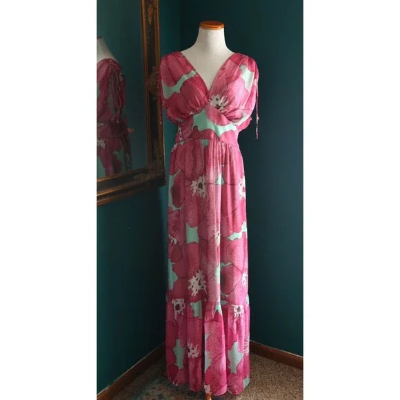 NWT Anthropologie Hutch Yael Sleeveless Maxi Dress Colorful Floral Boho XL - Picture 3 of 16